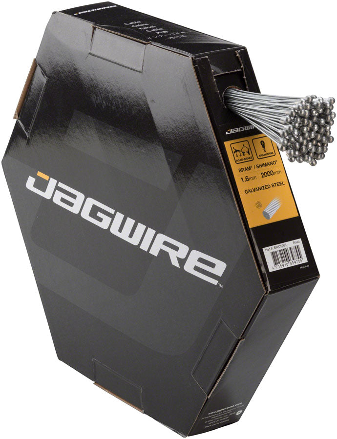 Load image into Gallery viewer, Pack of 2 Jagwire Brake Cable Basics 1.6x2000mm Galvanized SRAM/Shimano Road
