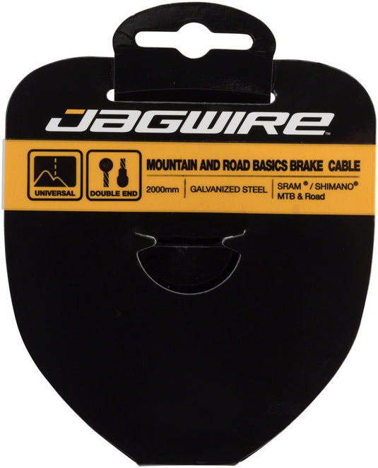 2 Pack Jagwire Brake Cable Basics 1.6x2000mm Galvanized SRAM/Shimano MTB & Road
