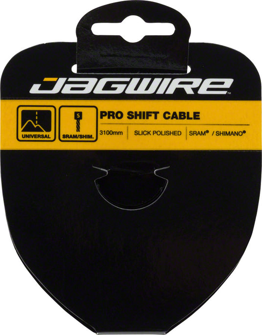 Pack of 2 Jagwire Pro Shift Cable - 1.1 x 3100mm, Slick Stainless Steel