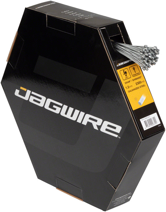 Pack of 2 Jagwire Basics Shift Cable 1.2x2300mm, Galvanized Steel, SRAM/Shimano