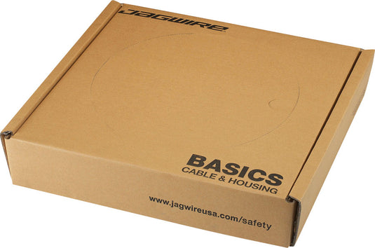 Jagwire 5mm Basics Brake Housing 200M Shop Box with End Caps, Black