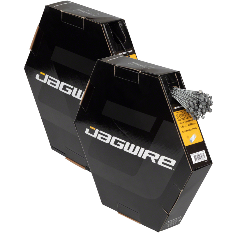 Load image into Gallery viewer, Jagwire Bike Maintenance Bundle: 4mm Derailleur Housing &amp; Galvanized MTB Brake Cables, Black &amp; Silver
