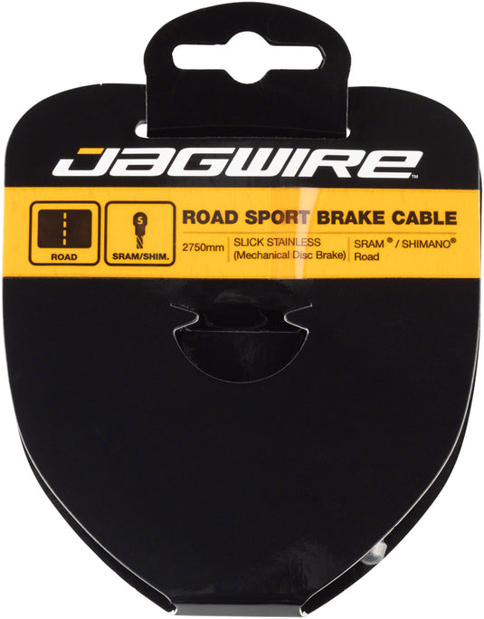 Pack of 2 Jagwire Sport Brake Cable Slick Stainless 1.5x2750mm SRAM/Shimano Road