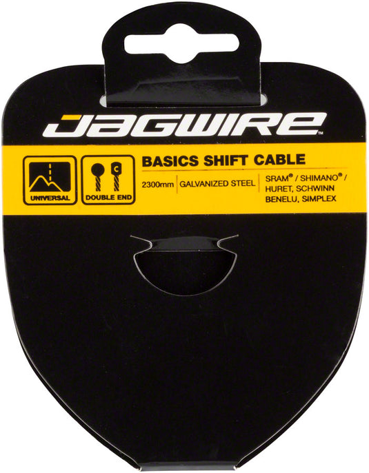 Pack of 2 Jagwire Basics Shift Cable - 1.2 x 2300mm, Galvanized Steel