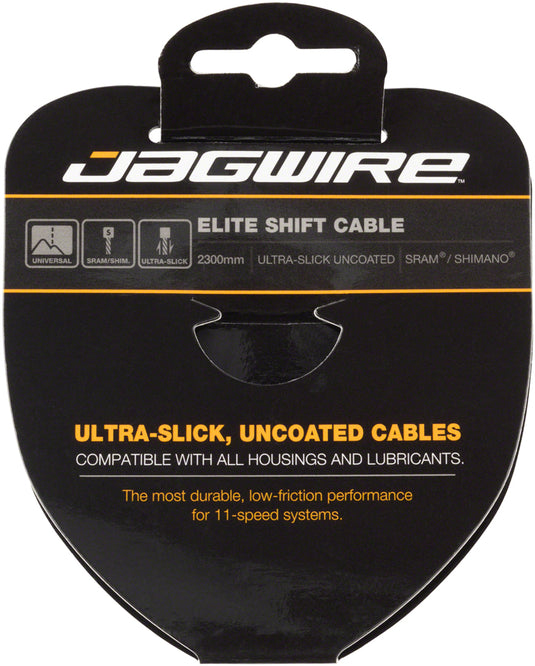 Pack of 2 Jagwire Elite Ultra-Slick Shift Cable 1.1 x 2300mm, SRAM/Shimano