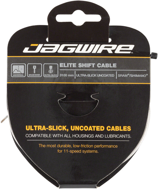 Pack of 2 Jagwire Elite Ultra-Slick Shift Cable 1.1 x 3100mm, SRAM/Shimano