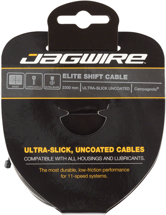 2 Pack Jagwire Elite Ultra-Slick Shift Cable - 1.1 x 2300mm, Polished Stainless