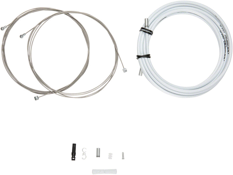 Load image into Gallery viewer, Jagwire Universal Sport Brake XL Kit White Bicycle Brake Cable &amp; Housing Set

