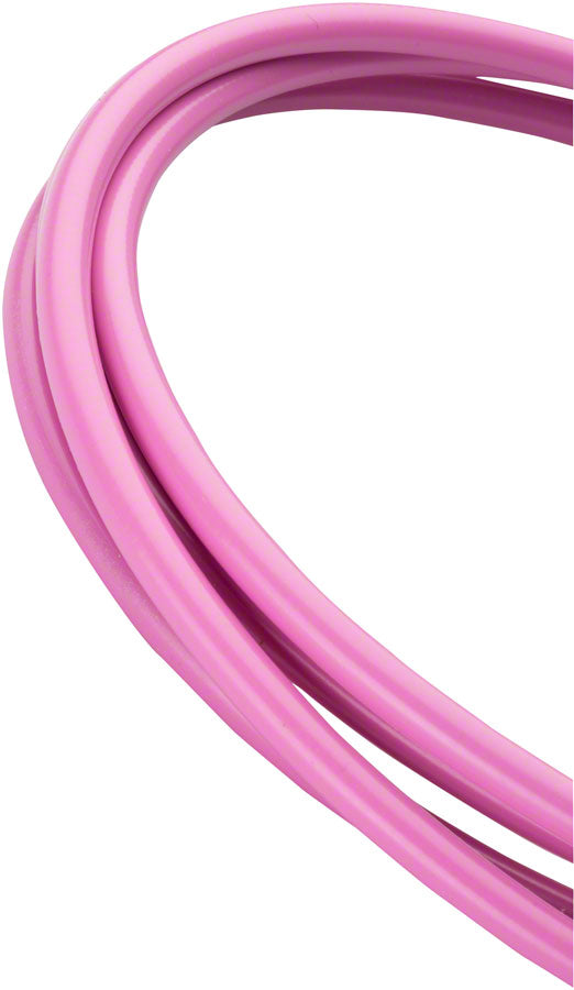 Jagwire 5mm Sport Brake Housing with Slick-Lube Liner 10M Roll, Pink