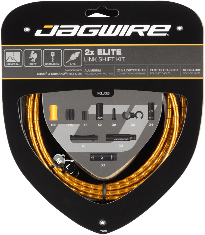Load image into Gallery viewer, Jagwire-2x-Elite-Link-Shift-Cable-Kit-Derailleur-Cable-Housing-Set_CA4661
