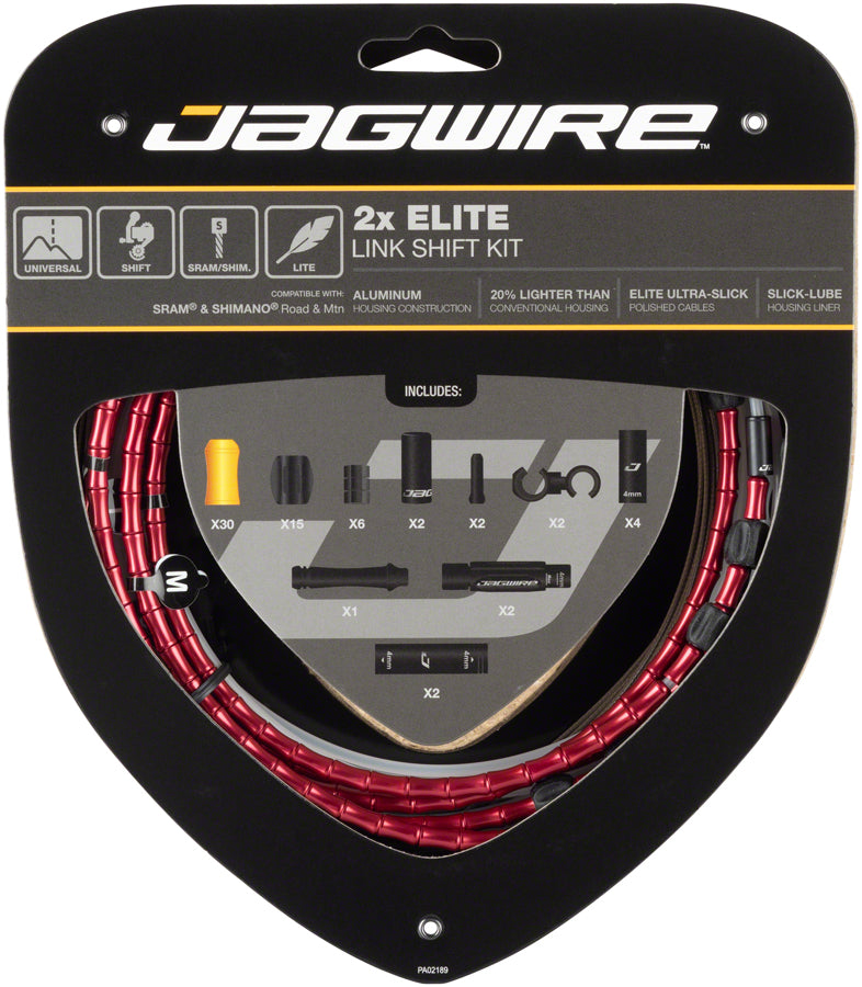 Load image into Gallery viewer, Jagwire-2x-Elite-Link-Shift-Cable-Kit-Shift-Cable-and-Housing-Sets-Bicycle-Shift-Cable-and-Housing-Sets
