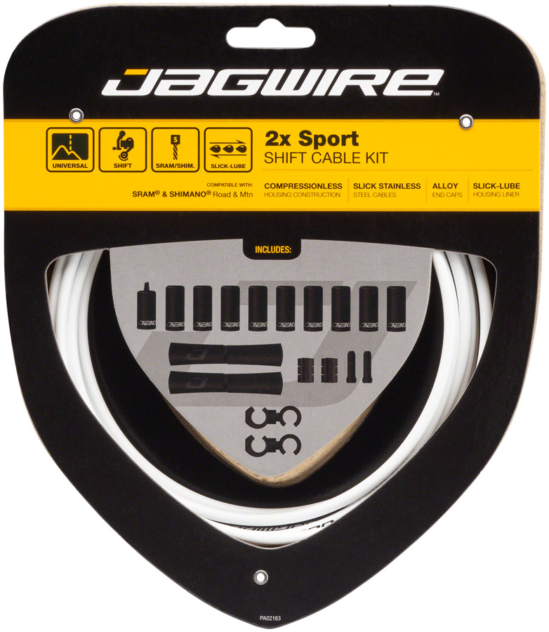 Load image into Gallery viewer, Jagwire-2x-Sport-Shift-Cable-Kit-Shift-Cable-and-Housing-Sets-Bicycle-Shift-Cable-and-Housing-Sets
