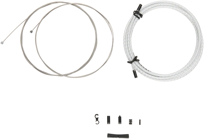 Load image into Gallery viewer, Jagwire 2x Sport Shift Cable Kit SRAM/Shimano, Braided White
