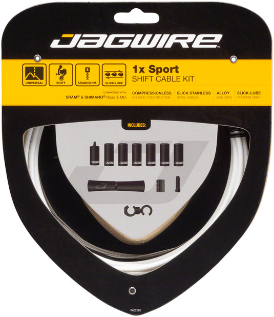 Jagwire-1x-Sport-Shift-Cable-Kit-Shift-Cable-and-Housing-Sets-Bicycle-Shift-Cable-and-Housing-Sets