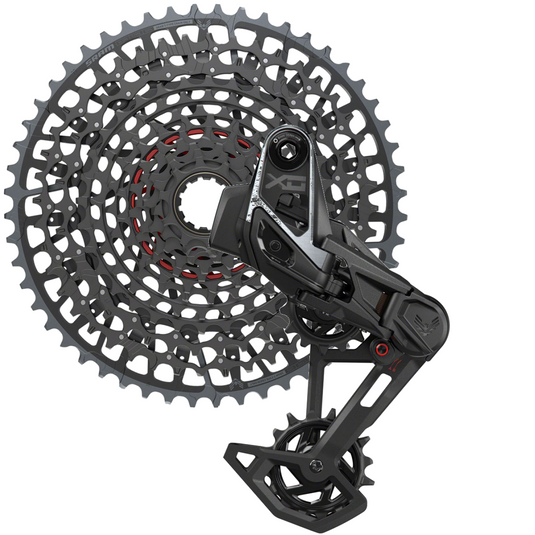 SRAM X0 Eagle T-Type 12-Speed MTB Cassette & UDH Hangerless Rear Derailleur Advanced Eagle Transmission, Wireless, Durable, E-MTB Ready