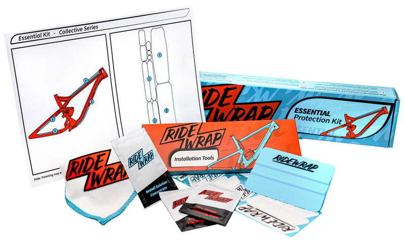 Load image into Gallery viewer, RideWrap Essential Frame Kit Protective Wrap, Gloss Clear
