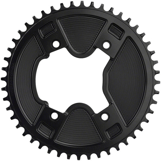 Wolf Tooth Aero 110 Asymmetric BCD Chainring - 50t, 110 Asymmetric BCD, 4-Bolt, Drop-Stop ST, For Shimano GRX Cranks,