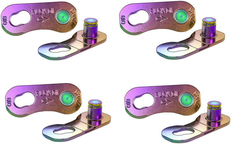 Load image into Gallery viewer, SRAM RED 12-Speed Rainbow PowerLock Chain Connectors | Tool-Free, Durable, Corrosion-Resistant Multi-Color Quick Links (4 Pack)
