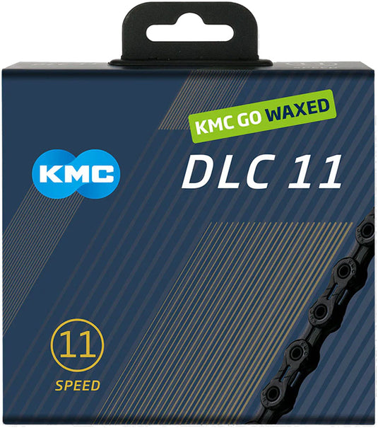 KMC DLC 11 Waxed Chain - 11-Speed, 118 Links, Black