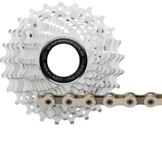 Campagnolo 11-Speed High-Performance Cycling Bundle: Steel Chain & Cassette with Advanced Anti-Friction & Stiffness