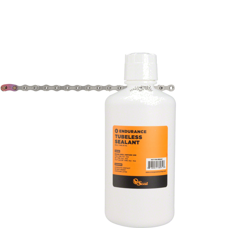 Load image into Gallery viewer, SRAM X01 Eagle 12-Speed Chain &amp; Orange Seal Endurance Tubeless Sealant Refill Bundle
