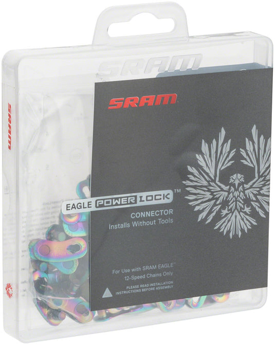 SRAM Eagle PowerLock for 12-speed, Rainbow, Bulk 50 Pack