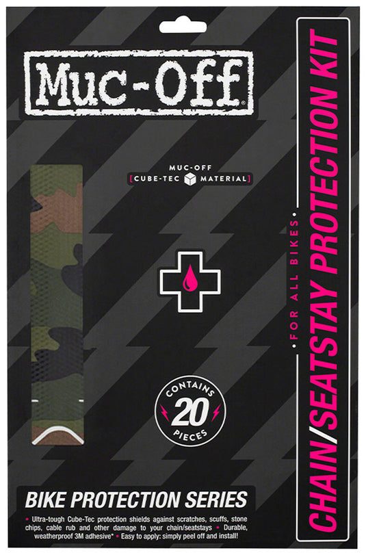 Muc-Off Chainstay/Seatstay Protection Kit - 20-Piece Kit, Camo