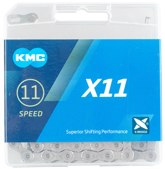 KMC X11 Chain - 11-Speed, 118 Links, Gray