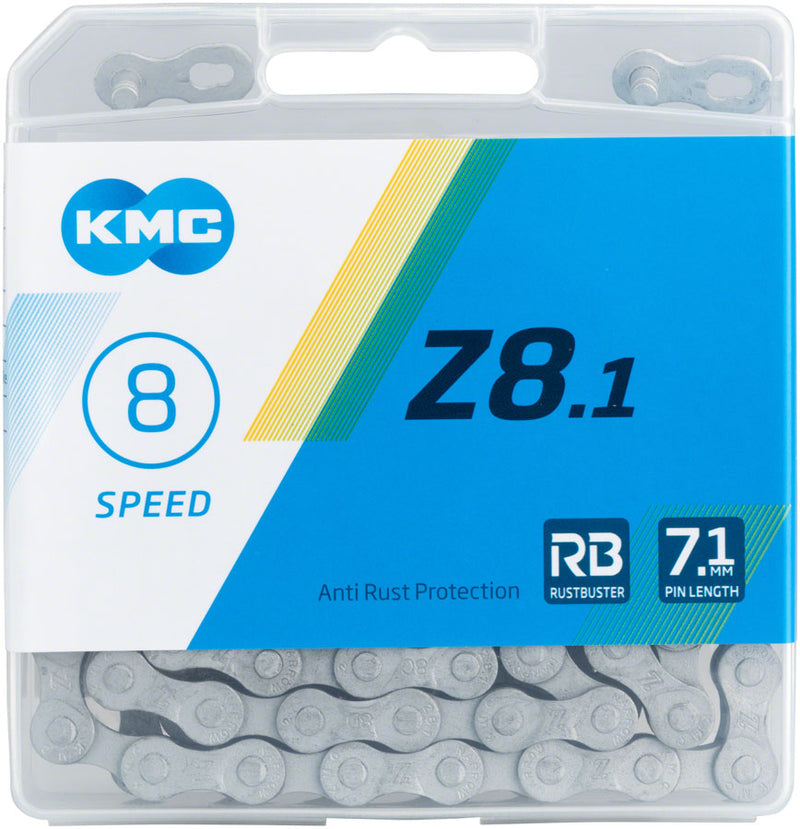 Load image into Gallery viewer, KMC Z8.1 RB Rustbuster Chain - 8-Speed, 116 Links, Gray

