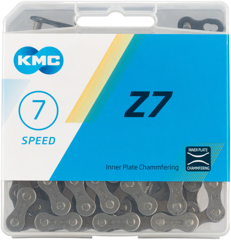 Load image into Gallery viewer, KMC Z7 Chain - 7-Speed, 116 Links, Gray/Brown
