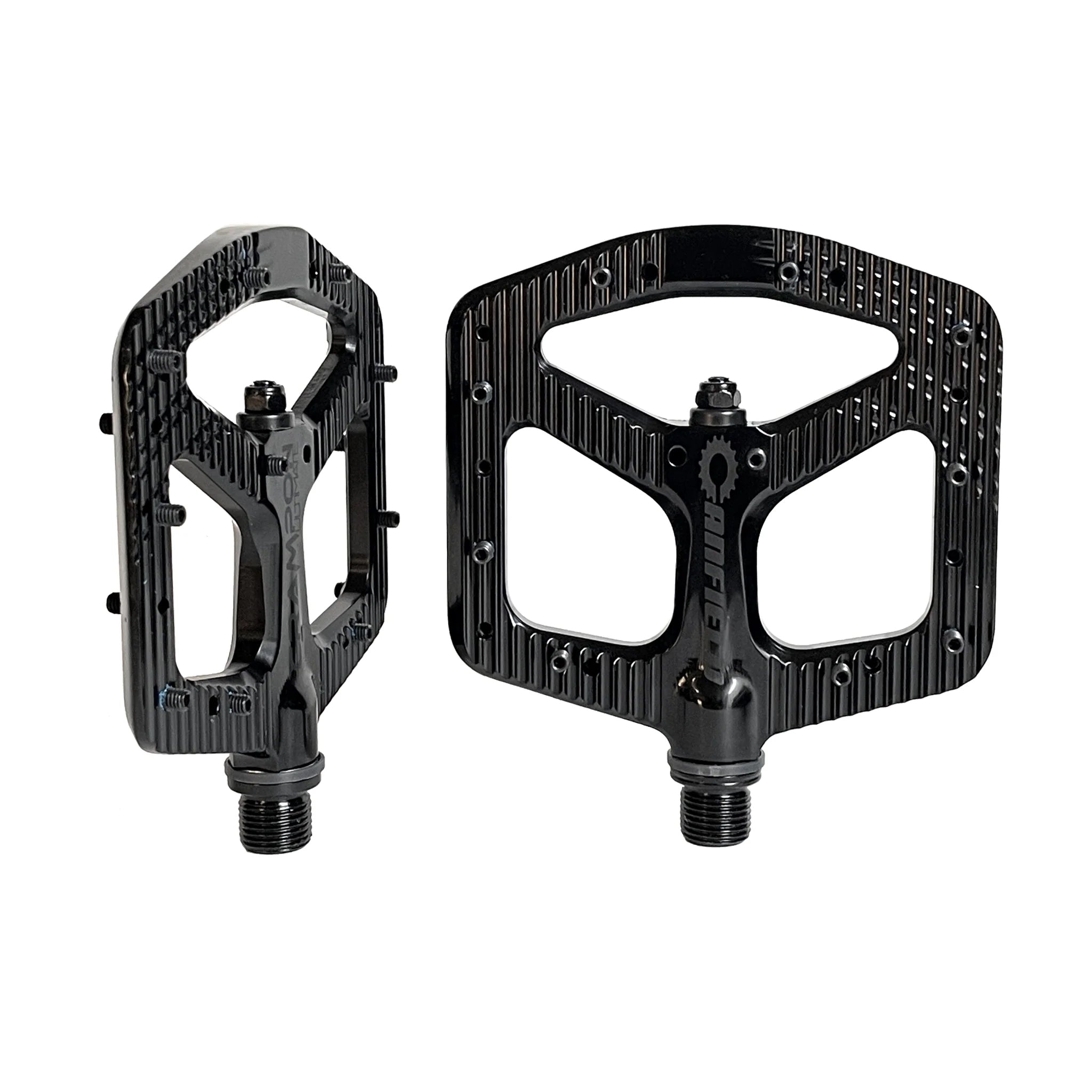 Canfield Crampon Ultimate Stealth Flat Pedals - Ultra-Thin 6mm Aluminum ...