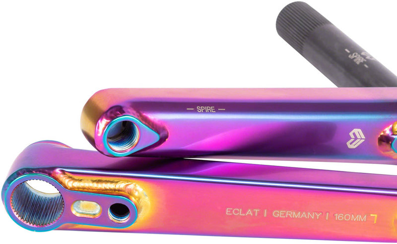 Load image into Gallery viewer, Eclat Spire 2-Piece Crankset - 160mm, RHD/LHD, 22mm Spindle, Satin Oilslick
