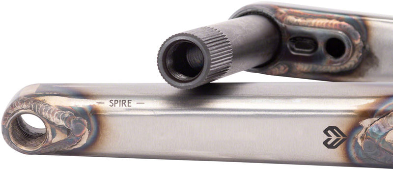 Load image into Gallery viewer, Eclat Spire Crankset Spindle: 22mm, 22mm, 170mm, Clear, BMX, Set
