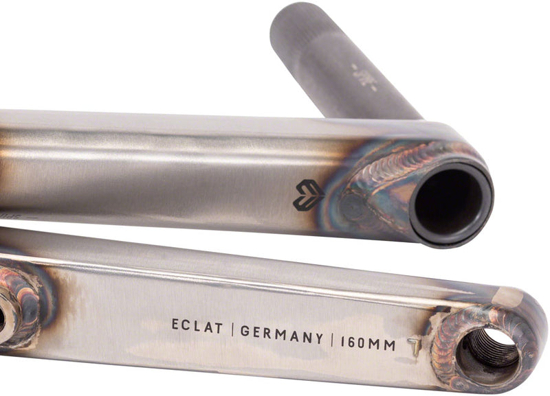 Load image into Gallery viewer, Eclat Spire Crankset Spindle: 22mm, 22mm, 160mm, Clear, BMX, Set
