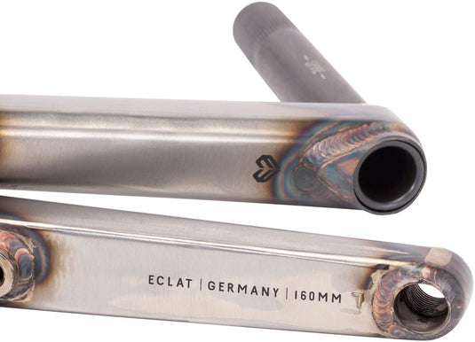 Eclat Spire Crankset Spindle: 22mm, 22mm, 160mm, Clear, BMX, Set