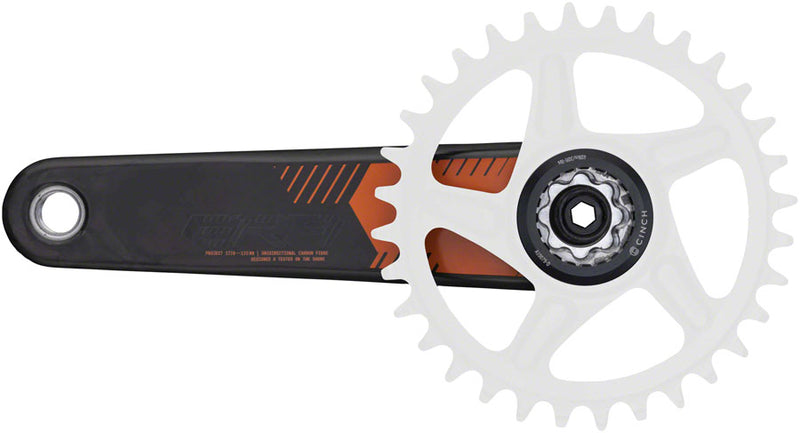 Load image into Gallery viewer, RaceFace ERA Crankset - 175mm, Direct Mount, 136mm Spindle with CINCH Interface, Carbon, Orange
