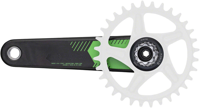 Load image into Gallery viewer, RaceFace ERA Crankset - 170mm, Direct Mount, 136mm Spindle with CINCH Interface, Carbon, Green
