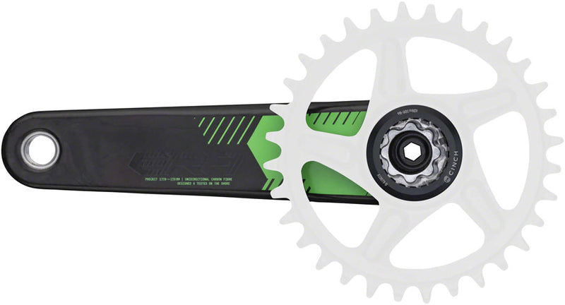 Load image into Gallery viewer, RaceFace ERA Crankset - 175mm, Direct Mount, 136mm Spindle with CINCH Interface, Carbon, Green
