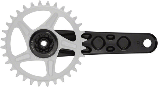 RaceFace Turbine Crankset - 170mm, Direct Mount, 143mm Spindle with CINCH Interface, 7050 Aluminum, Black