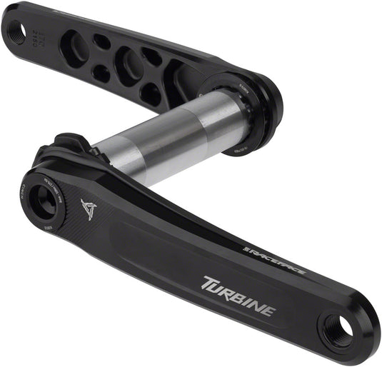 RaceFace Turbine Crankset - 165mm, Direct Mount, 143mm Spindle with CINCH Interface, 7050 Aluminum, Black