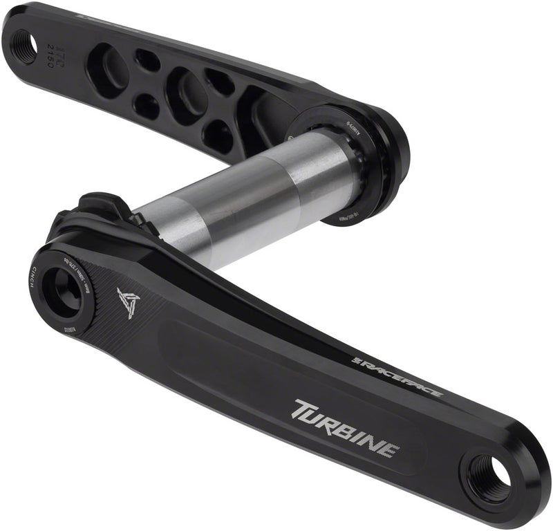 Load image into Gallery viewer, RaceFace Turbine Crankset - 175mm, Direct Mount, 143mm Spindle with CINCH Interface, 7050 Aluminum, Black
