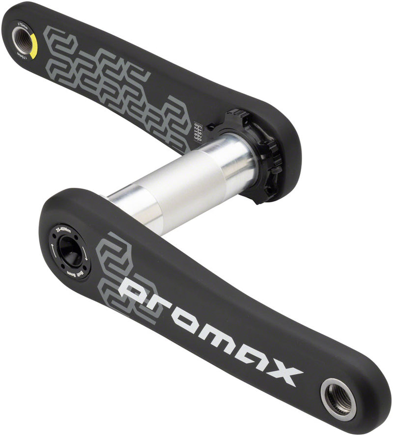 Load image into Gallery viewer, Promax CK-1 Carbon Crankset - 175mm,  2-PC, Direct Mount SRAM 3-Bolt, 30mm Spindle, Black
