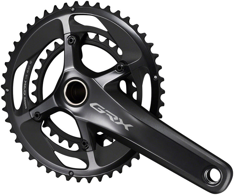 Load image into Gallery viewer, Shimano GRX FC-RX810-2 Crankset 172.5mm 11-Spd 48/31t 110/80 BCD Black
