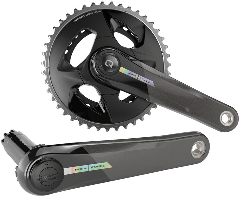 Load image into Gallery viewer, SRAM Force AXS Wide Power Meter Crankset - 170mm, 2x 12-Speed, 43/30t, 94 BCD, DUB Spindle Interface, Iridescent Gray,
