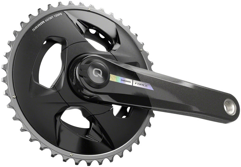 Load image into Gallery viewer, SRAM Force AXS Wide Power Meter Crankset - 172.5mm, 2x 12-Speed, 43/30t, 94 BCD, DUB Spindle Interface, Iridescent Gray,
