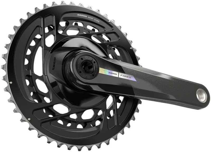 Load image into Gallery viewer, SRAM Force Crankset - 167.5mm, 2x 12-Speed, 46/33t, Direct Mount, DUB Spindle Interface, Iridescent Gray, D2
