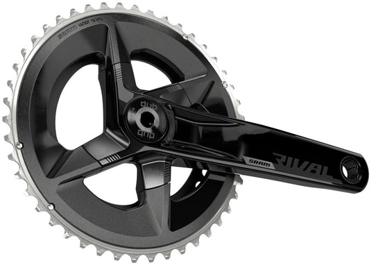 SRAM Rival AXS Crankset - 170mm, 12-Speed, 46/33t, 107 BCD, DUB Spindle Interface, Black, D1