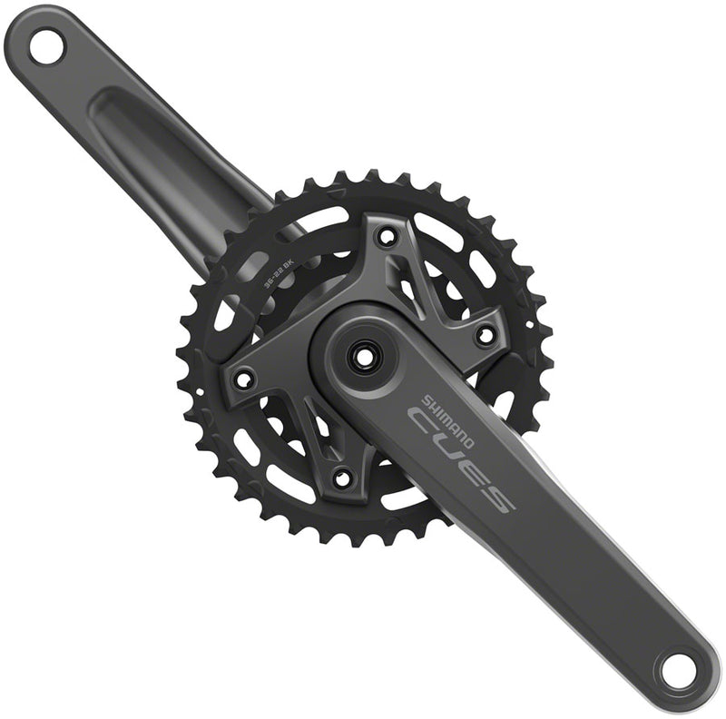 Load image into Gallery viewer, Shimano CUES FC-U6000-2B Crankset - 170mm, 9/10/11-Speed, 36/22t, Asymmetric 96 BCD, Hollowtech II, CL 3mm Outboard,

