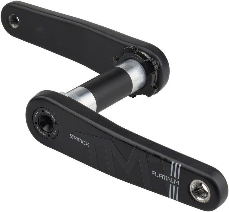 Load image into Gallery viewer, Samox Platinum TM-1 Carbon Crankset - 155mm, 3-Bolt, Direct Mount, DUB Spindle, Black
