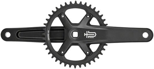 microSHIFT-Sword-Black-1x-Crankset-165-mm-Single-9-Speed-CKST2886-Bicycle-Crankset